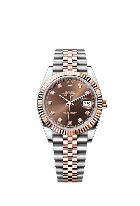 rolex datejust brown|rolex datejust 41 everose gold.